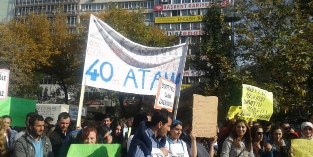 16 KASIM ANKARA ÖĞRETMEN ATAMA EYLEMİ FOTO GALERİ