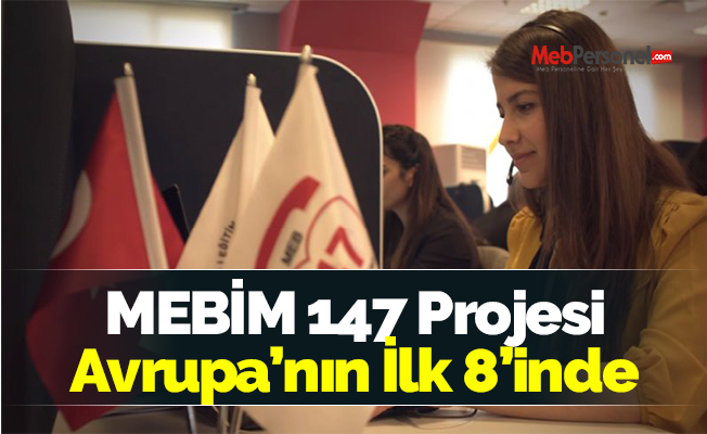 MEBİM 147 Projesi Avrupa’nın İlk 8’inde