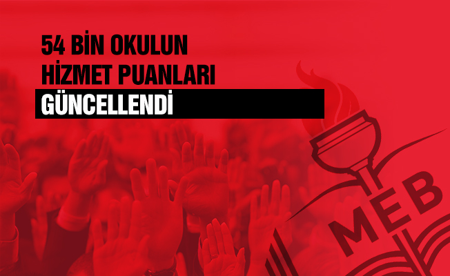 54 Bin Okulun Hizmet Alanı Ve Puanları Güncellendi