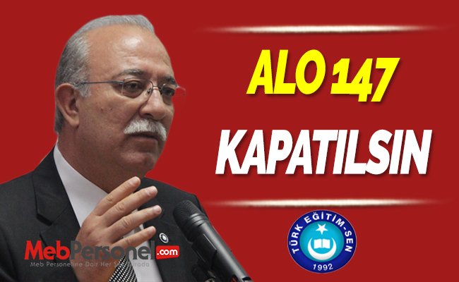 İSMAİL KONCUK: ALO 147 KAPATILSIN