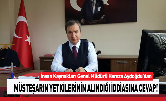 MEB Müsteşarının Yetkilerinin Alındığı İddiasına İKGM Hamza Aydoğdu'dan Cevap