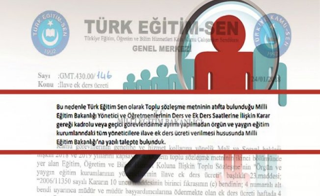 YÖNETİCİLERE İLAVE EK DERS ÜCRETİ ÖDEMESİNDE KADROLU-GÖREVLENDİRME AYRIMI YAPILMASIN