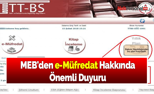 MEB'den e-Müfredat Hakkında Önemli Duyuru