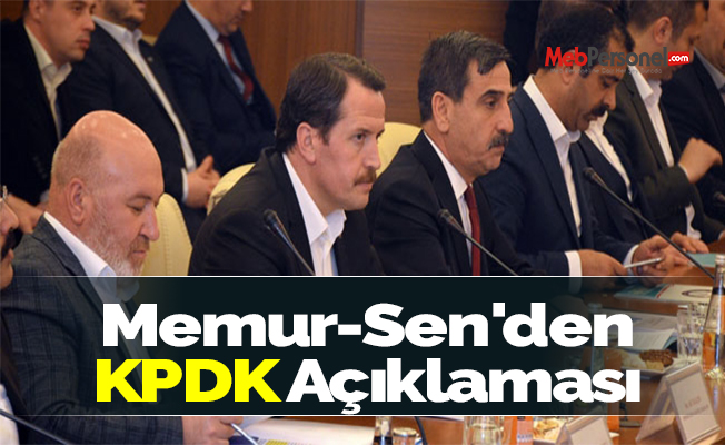 Memur-Sen'den KPDK Açıklaması