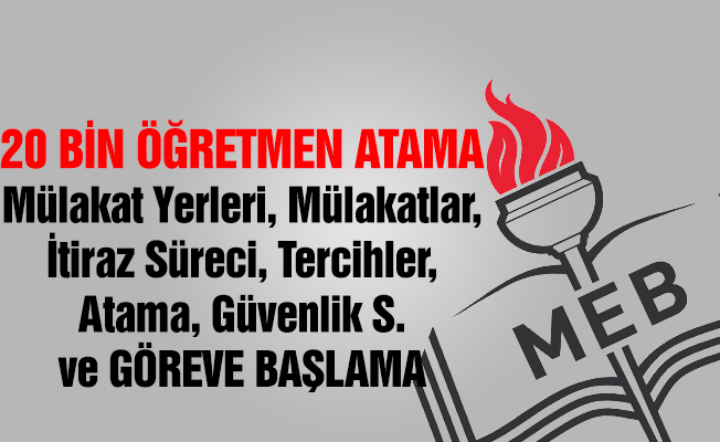 Sözleşmeli Öğretmenlik Mülakat Yerleri Cuma Açıklanacak