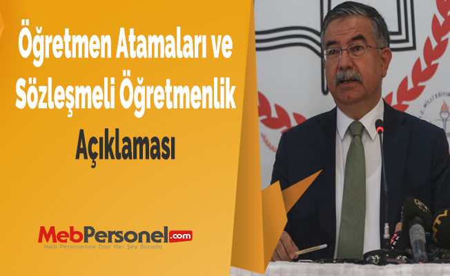 Öğretmen Atamaları ve Sözleşmeli Öğretmenlik Açıklaması