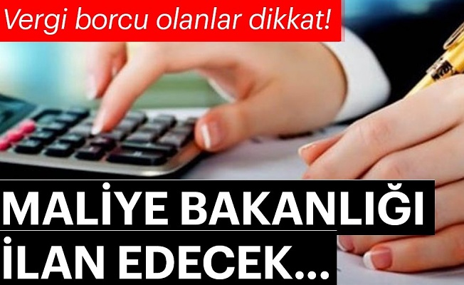 Maliye Bakanlığı vergi borçlularını açıklayacak