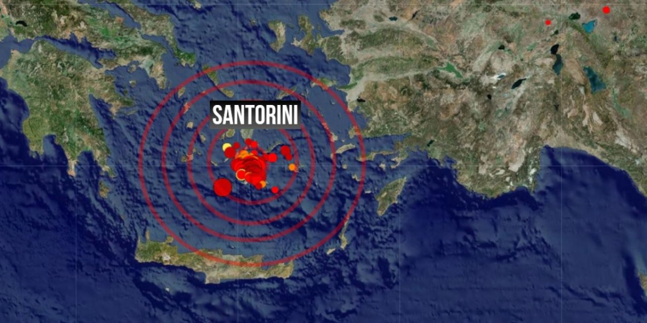 Santorini'de yanardağ patlaması alarmı, Yunanistan tsunami için kırmızı alarm verdi