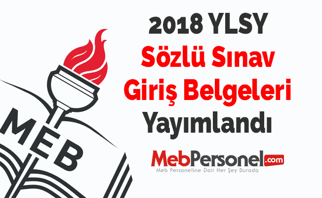 2018 YLSY Sözlü Sınav Giriş Belgeleri Yayımlandı