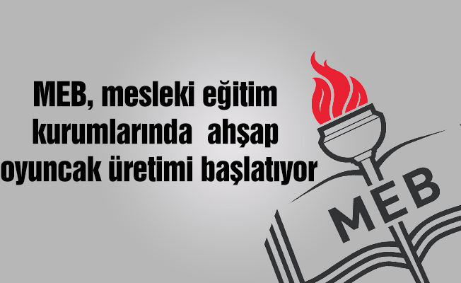 MEB mesleki eğitim kurumlarında ahşap oyuncak üretimi başlatıyor