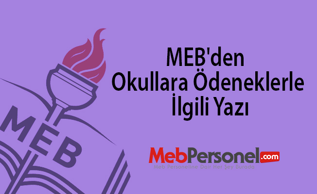 MEB'den okullara ödeneklerle ilgili yazı
