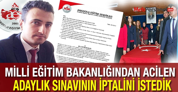 Adaylık Eğitimi Verilmeden Yapılması Planlanan Adaylık Sınavının İptalini İstedik