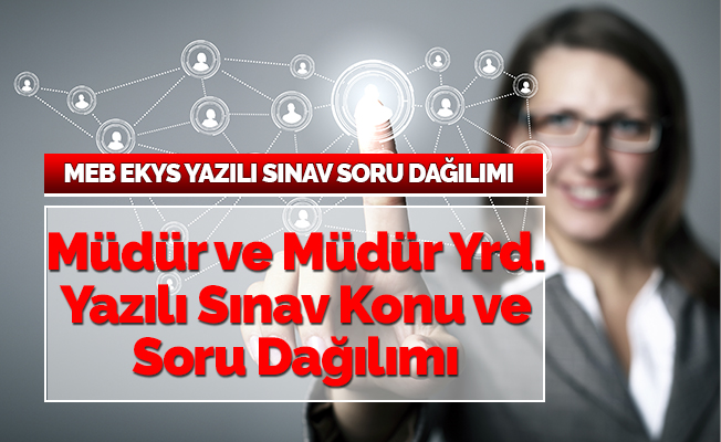 2019 MEB EKYS Yazılı Sınav Konu ve Soru Dağılımı