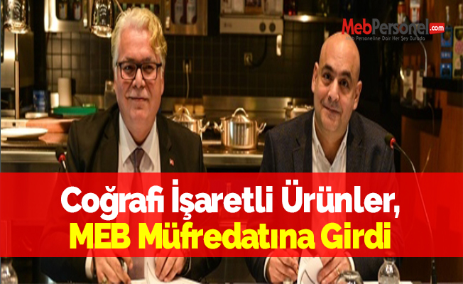 Coğrafi İşaretli Ürünler, MEB Müfredatına Girdi