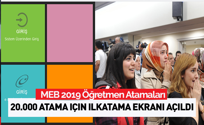 Öğretmen Atamalarında Başvuru Ekranı Açıldı