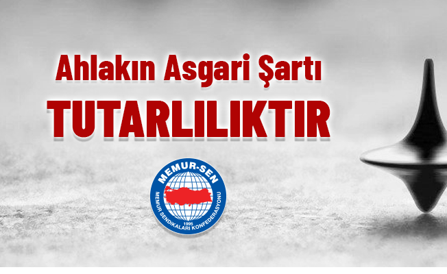 Ahlakın Asgari Şartı Tutarlılıktır