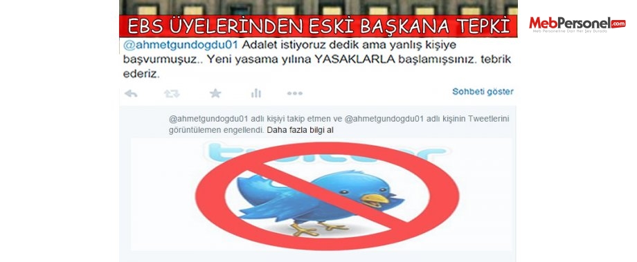 EBS ÜYELERİ ESKİ BAŞKANLARINA TEPKİLİ