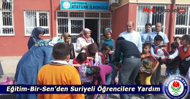 Eğitim-Bir-Sen'den Suriyeli Öğrencilere Yardım