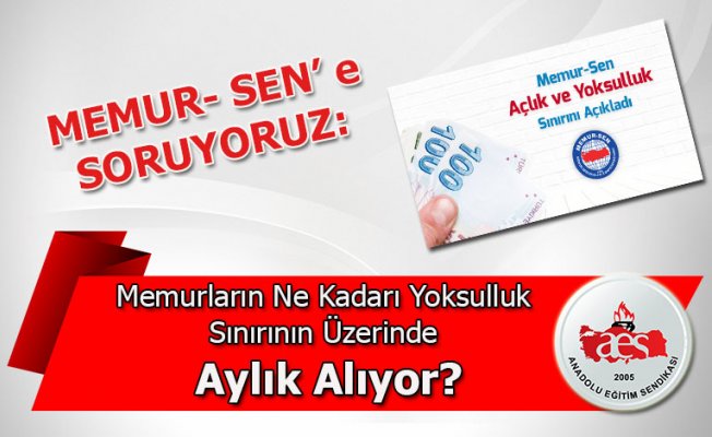 MEMUR SEN MEMURLARA ''YOKSULSUN SEN, YOKSUL KAL!'' DİYOR