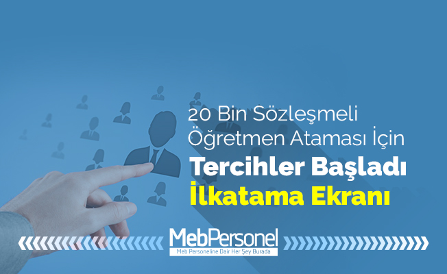 20 bin öğretmen alımı için tercihler başladı