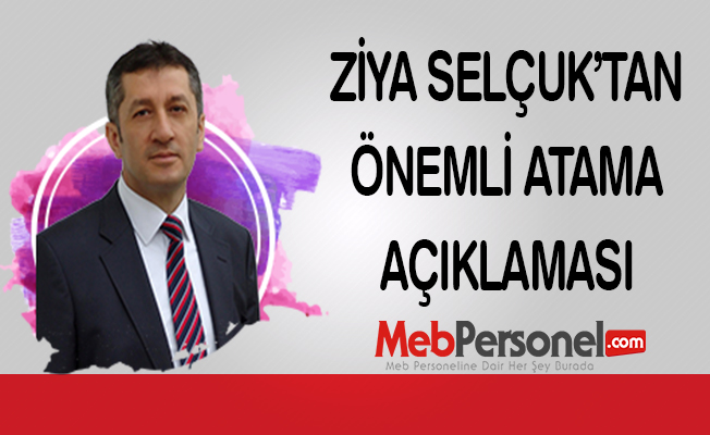 Milli Eğitim Bakanından Öğretmen Atamaları Açıklaması