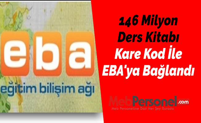 146 Milyon Ders Kitabı Kare Kod İle EBA'ya Bağlandı
