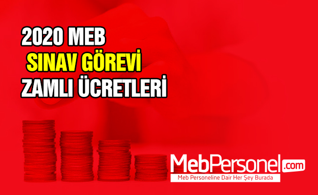 2020 MEB Zamlı Görev Ücretleri
