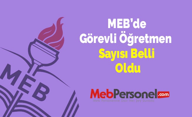 MEB'de Görevli Öğretmen Sayısı Belli Oldu