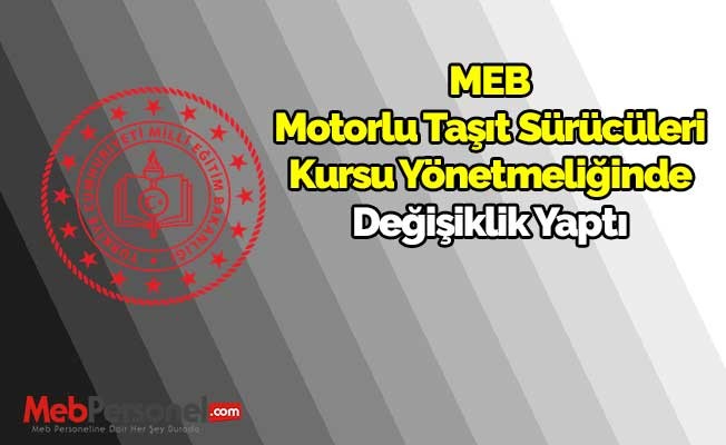 MEB Özel MTSK Yönetmeliğinde Değişiklik Yaptı