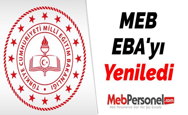 MEB EBA'yı Yeniledi