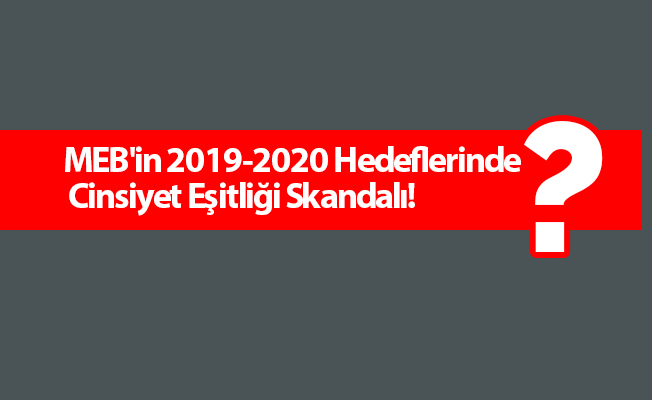 MEB'in 2019-2020 Hedeflerinde Cinsiyet Eşitliği Skandalı!