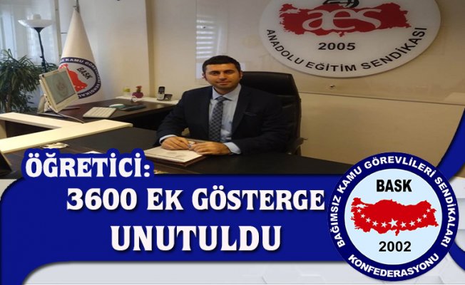 ÖĞRETİCİ: 3600 EK GÖSTERGE UNUTULDU