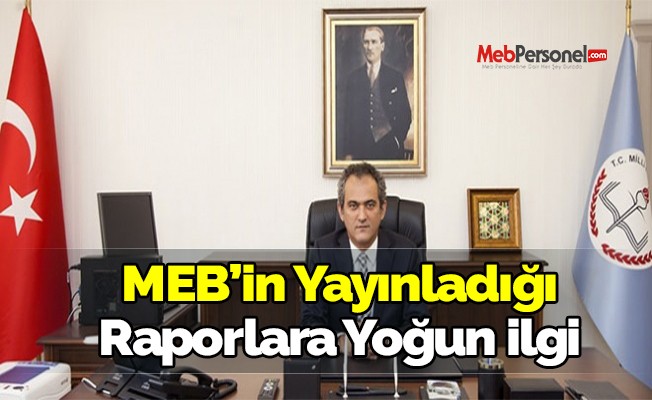 MEB'in yayınladığı raporlara yoğun ilgi