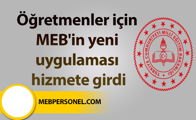 Öğretmenler için MEB'in yeni uygulaması hizmete girdi