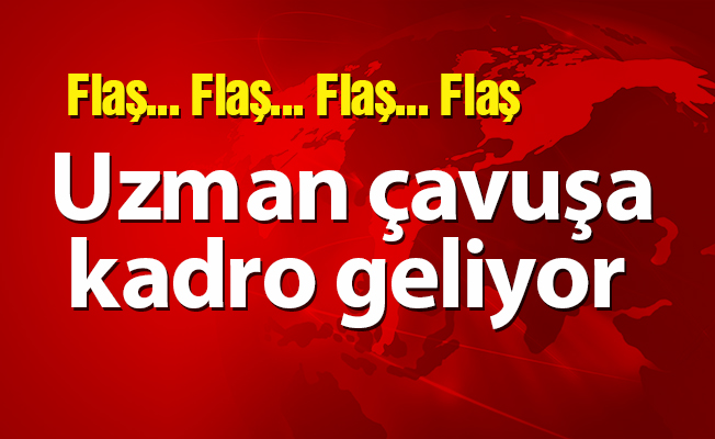 Uzman çavuşa kadro geliyor