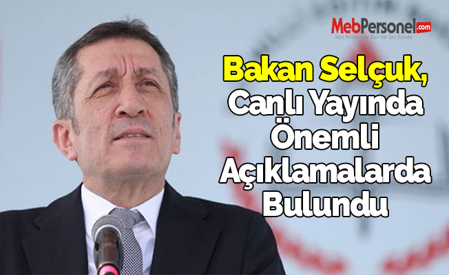 Bakan Selçuk, Canlı Yayında Önemli Açıklamalarda Bulundu