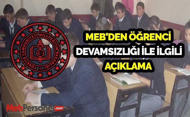 MEB'den öğrenci devamsızlığı hakkında açıklama