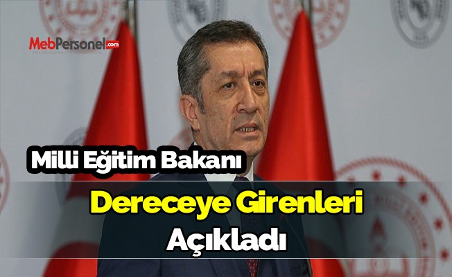 Milli Eğitim Bakanı Dereceye Girenleri Açıkladı