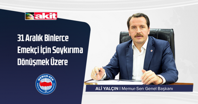 Ali Yalçın: ''31 Aralık Binlerce Emekçi İçin Soykırıma Dönüşmek Üzere''
