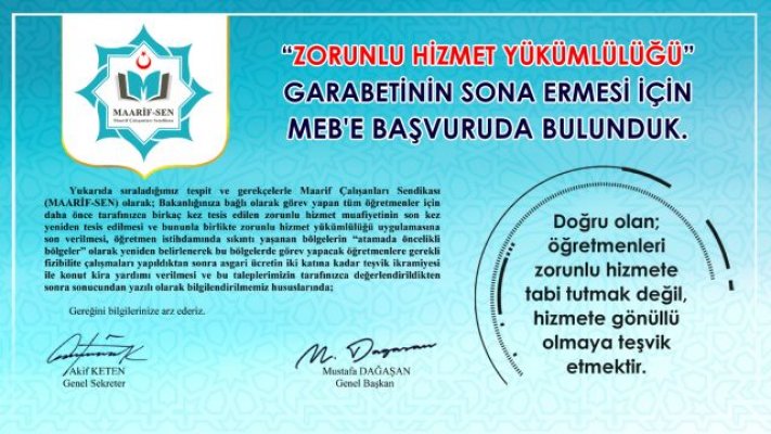 ZORUNLU HİZMET GARABETİ SON BULMALIDIR!