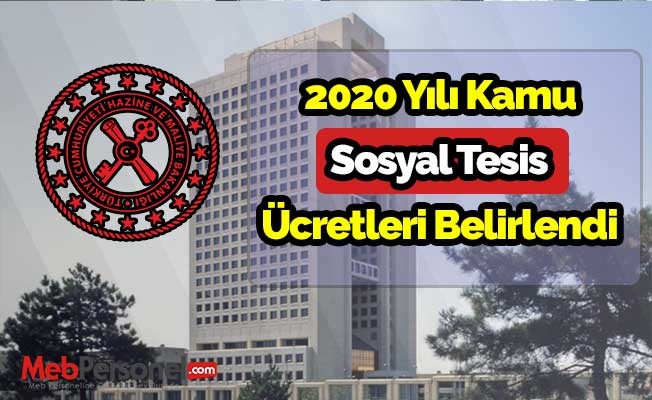 2020 Yılı kamu sosyal tesis ücretleri belirlendi