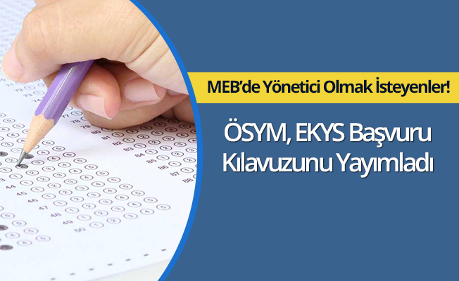 EKYS başvuru kılavuzu yayımlandı