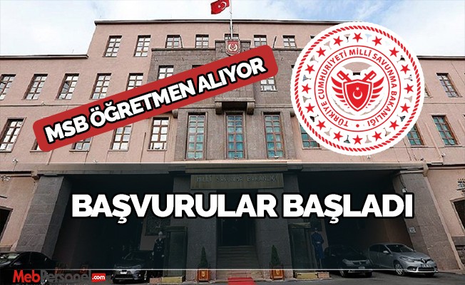 MSB Öğretmen Alımı yapacak
