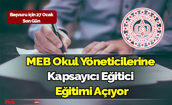 MEB Okul Yöneticilerine Kapsayıcı Eğitici Eğitimi Açıyor