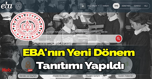 EBA'nın yeni dönem tanıtımı yapıldı