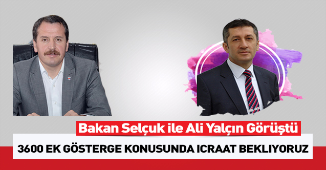 3600 Ek Gösterge Konusunda İcraat Bekliyoruz