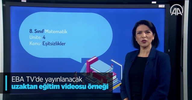 Corona virüsü tatili uzaktan eğitim EBA TV’de ilk eğitim örnek videosu yayınlandı | Video