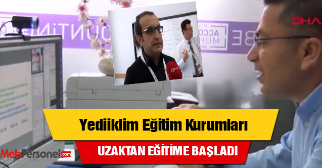 Diyarbakır Yediiklim Eğitim Kurumları Öğrencileri uzaktan eğitime kendi öğretmenleriyle giriyor.