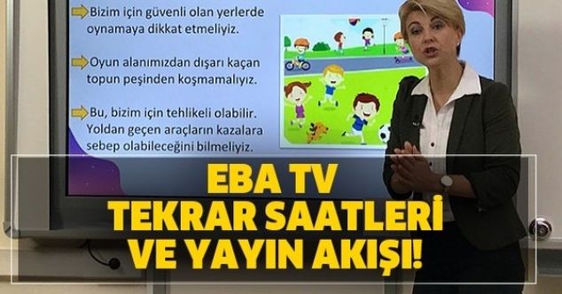 EBA TV Tekrar saatleri- Tekrar İzle