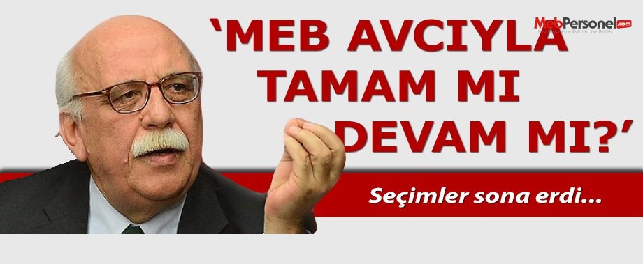 Bakan Avcı İle Tamam Mı, Devam Mı?